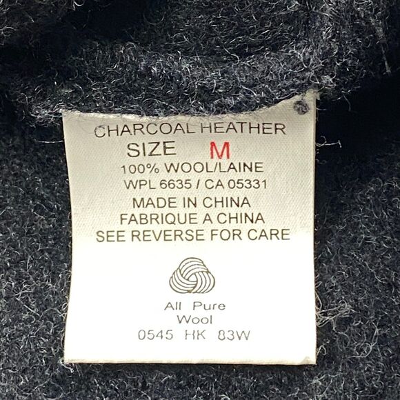 Woolrich Wool Vest Womens M Gray Grandma Embroidered Gorpcore Button Front - Picture 6 of 12